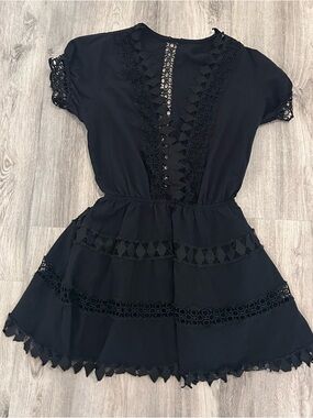 Peixoto | Dresses | Nwt Womens Peixoto Ariel Black Gauzy Halter Waist Cut Out Mini Dress S | Poshmark Peixoto | Dresses | Nwt Womens Peixoto Ariel Black Gauzy Halter Waist Cut Out Mini Dress S | Poshmark